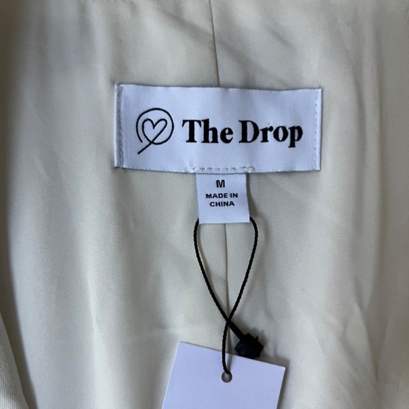 The Drop Ivory Ramona Loose Fit Relaxed Blazer One Button Suit Jacket, Size M - Picture 6 of 14